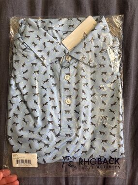 Rhoback Pale Blue The Lab Polo